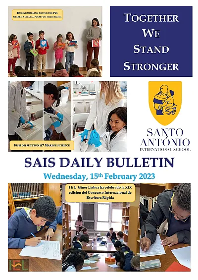 Daily bulletin 15th FEBRUARY SAIS