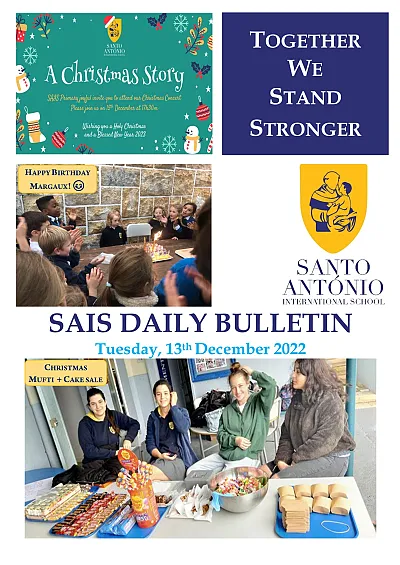 Daily bulletin 13th November Tuesday SAIS