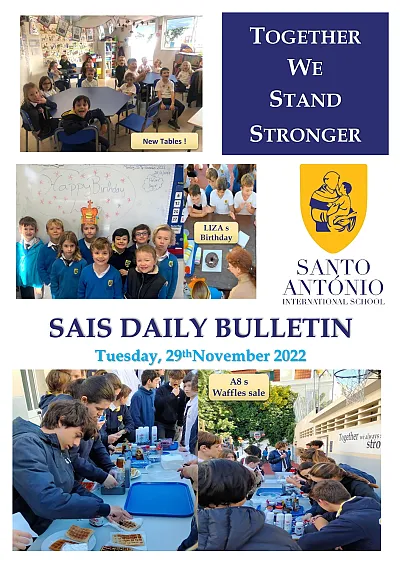 Daily bulletin 29th November Tuesday SAIS