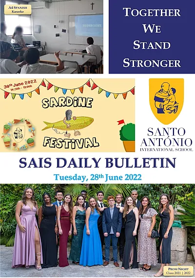 Daily bulletin 28th June Monday SAIS