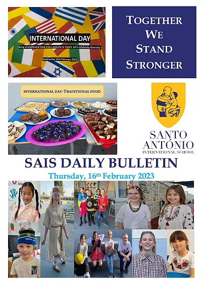 Daily bulletin 16th FEBRUARY SAIS