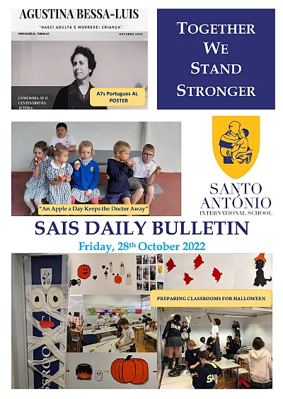 Daily bulletin 27th October Friday SAIS