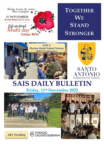 Daily bulletin 11th November Friday SAIS