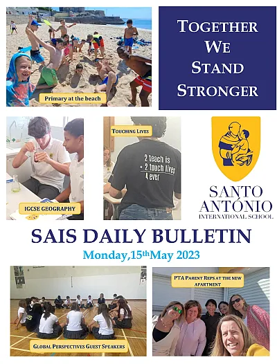 Daily bulletin FRIDAY 12TH MAYSAIS