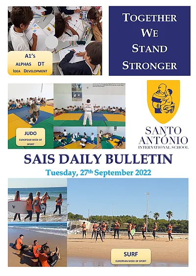 Daily bulletin 27th September Monday SAIS