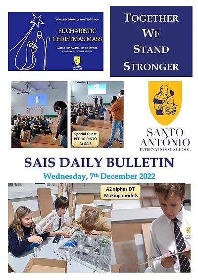 Daily bulletin 7th December Wednesday SAIS