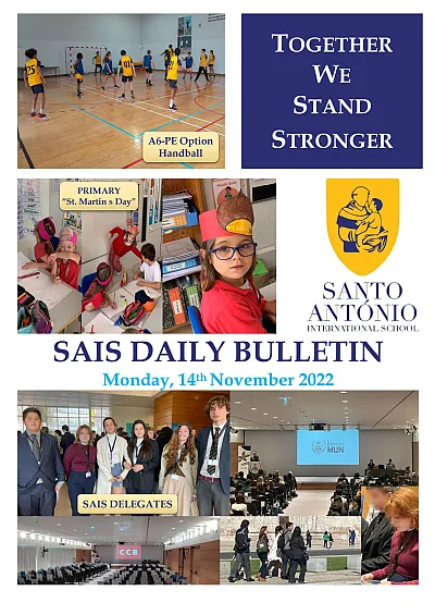 Daily bulletin 14th November monday SAIS