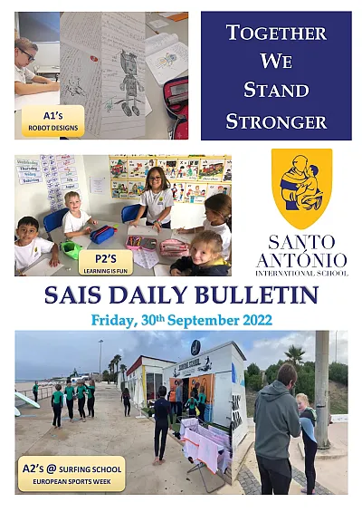 Daily bulletin 30th September Monday SAIS