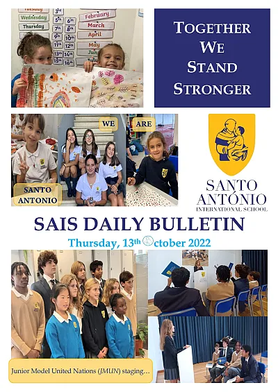 Daily bulletin 13th October Thursday SAIS
