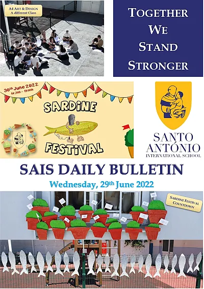 Daily bulletin 29th June Wednesday SAIS