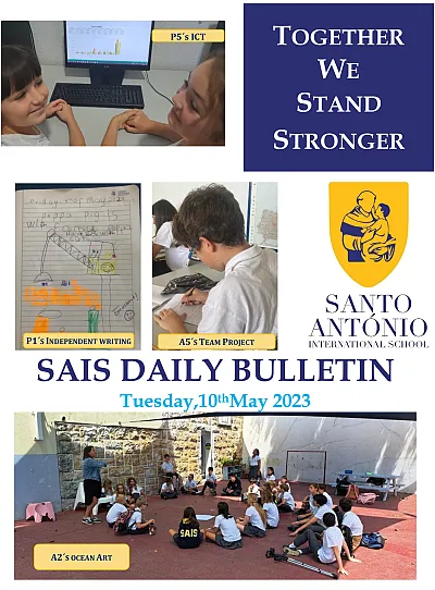 Daily bulletin  TUESDAY 9TH MAY SAIS