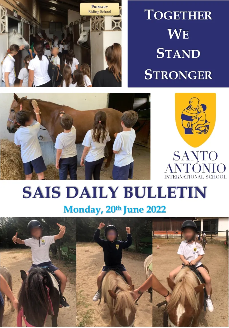 Daily bulletin 20th June Monday SAIS