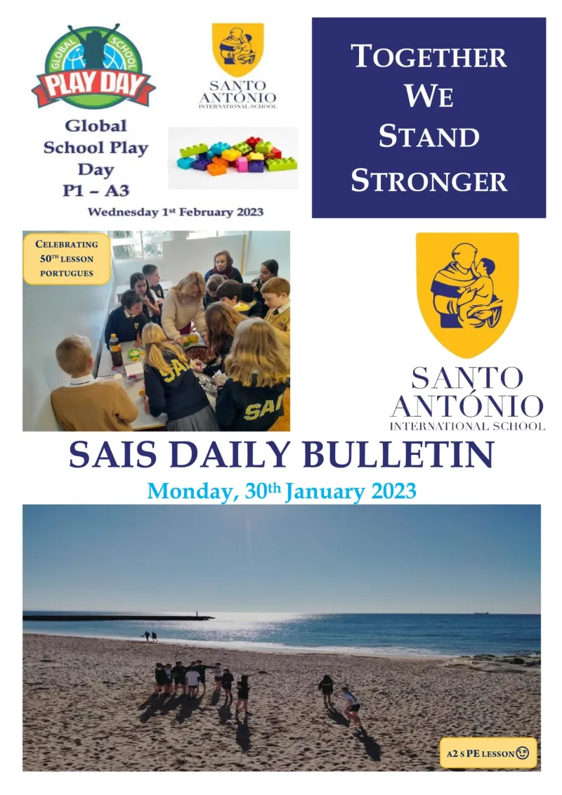 Daily bulletin 30th January Monday SAIS