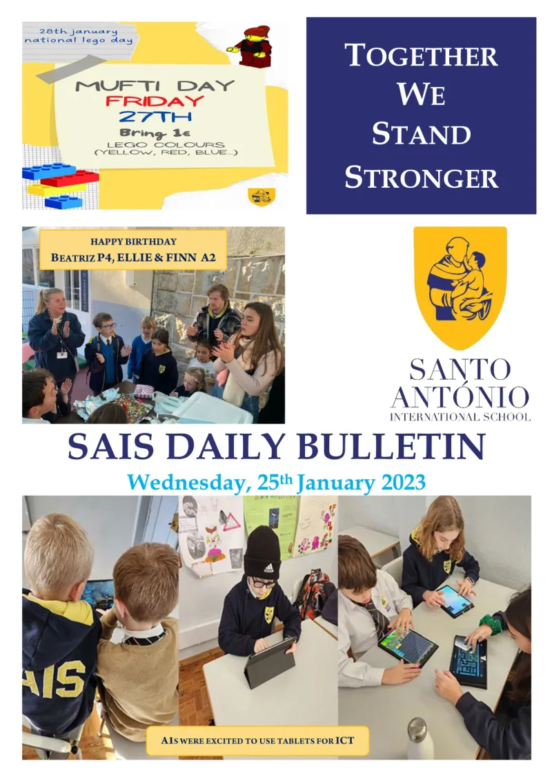 Daily bulletin 25th November Monday SAIS