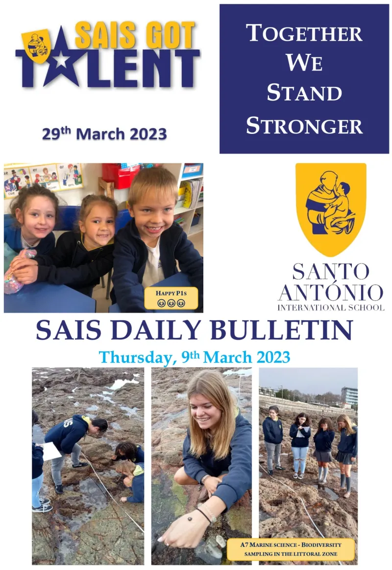 Daily bulletin 9th MARCH SAIS