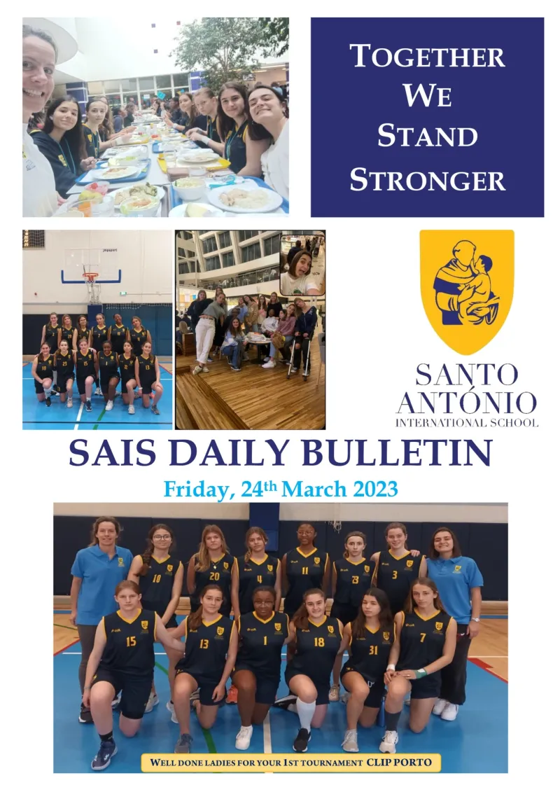 Daily bulletin Friday 24th MARCH SAIS