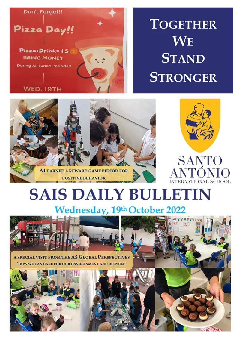 Daily bulletin 19 October wednesday SAIS