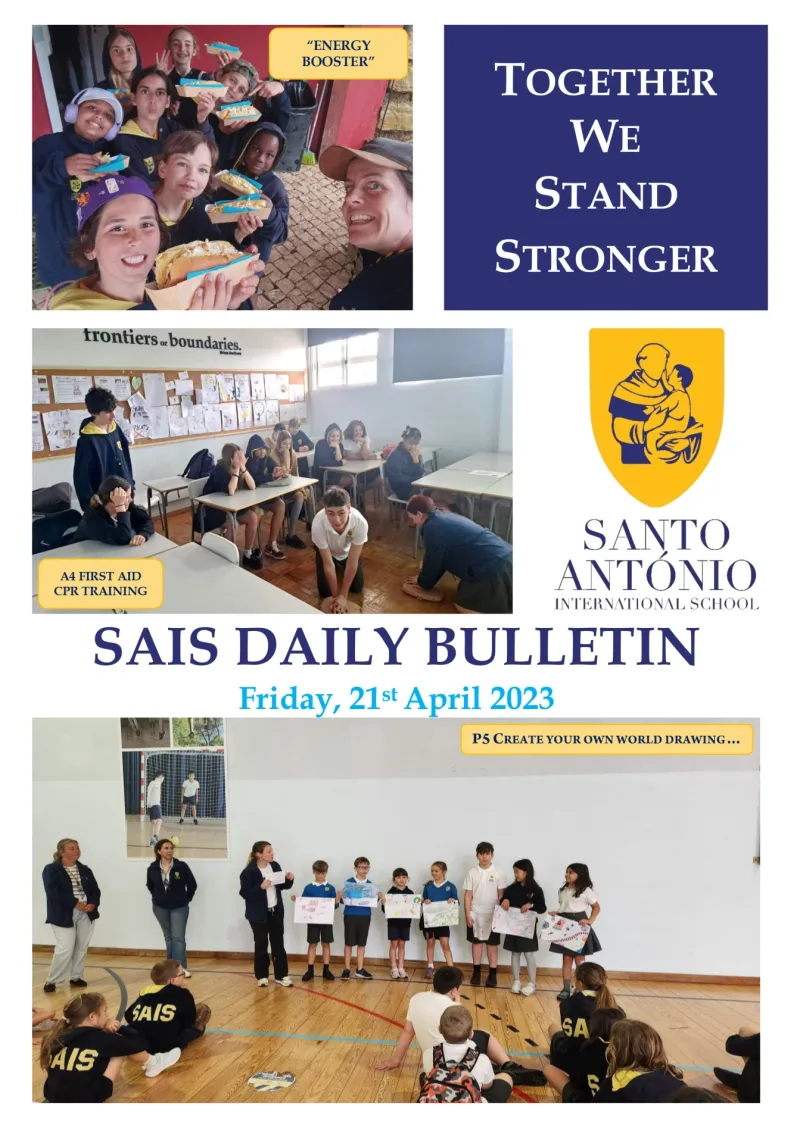 Daily bulletin friday 21th april SAIS