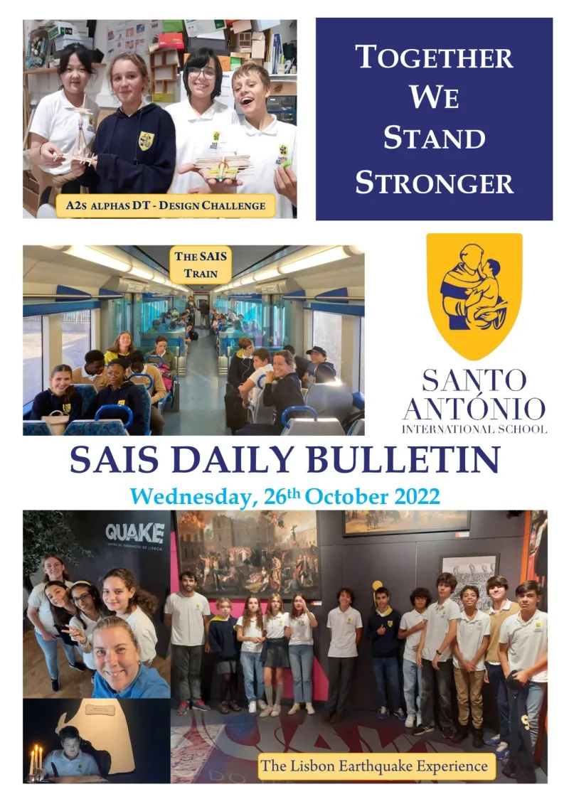 Daily bulletin 26 October wednesday SAIS