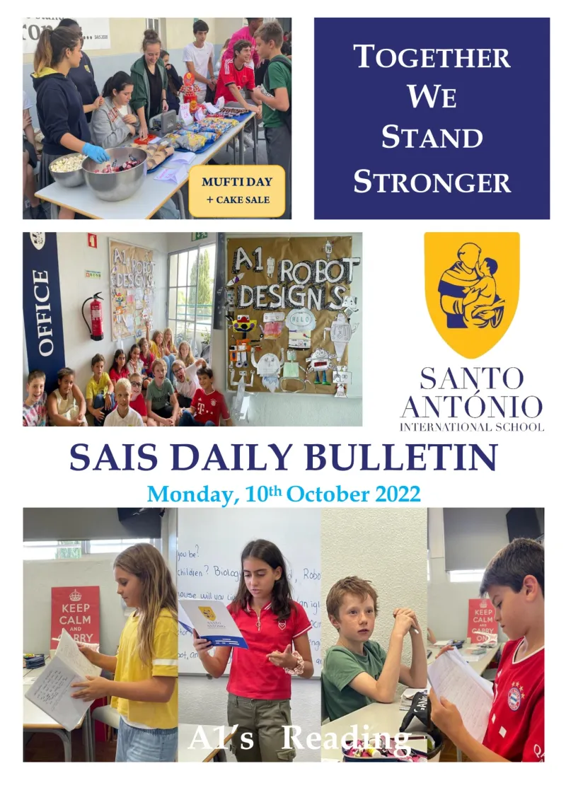 Daily bulletin 10th October Monday SAIS