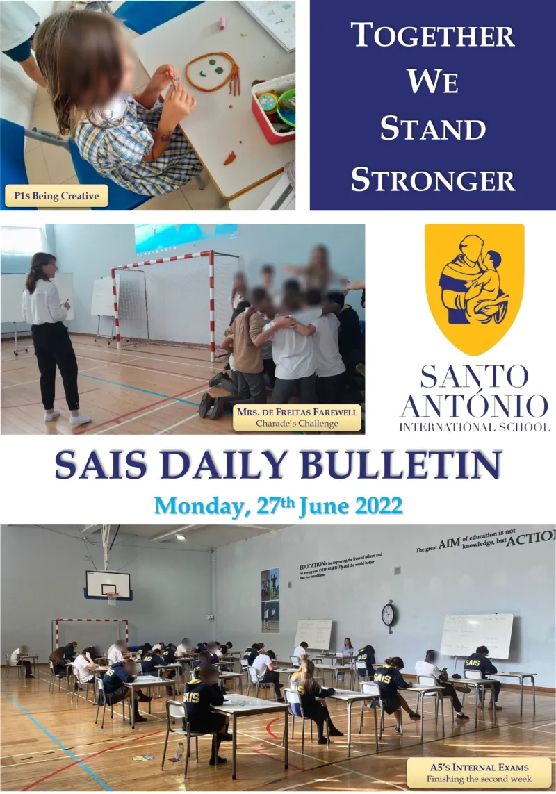 Daily bulletin 27th June Monday SAIS