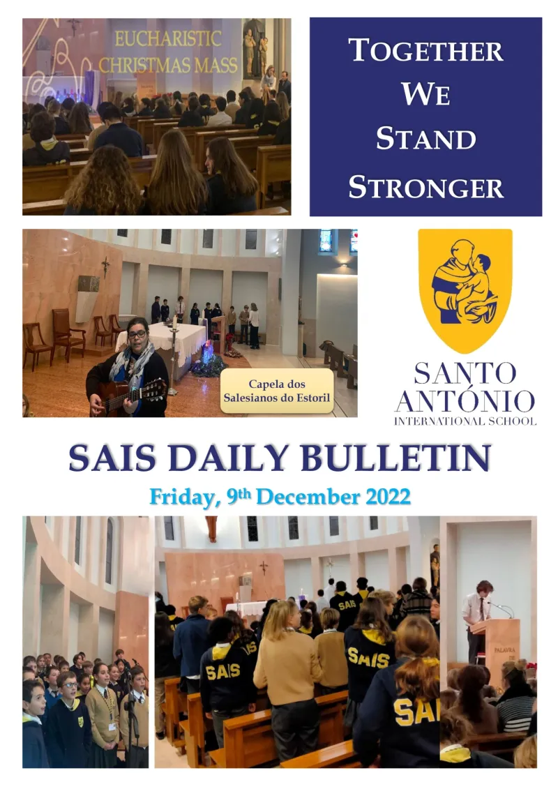 Daily bulletin 9th December Friday dSAIS