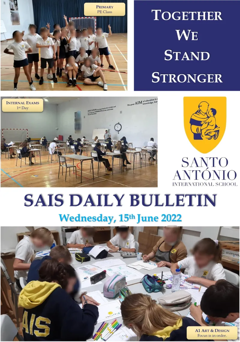 Daily bulletin 15th June Wednesday SAIS