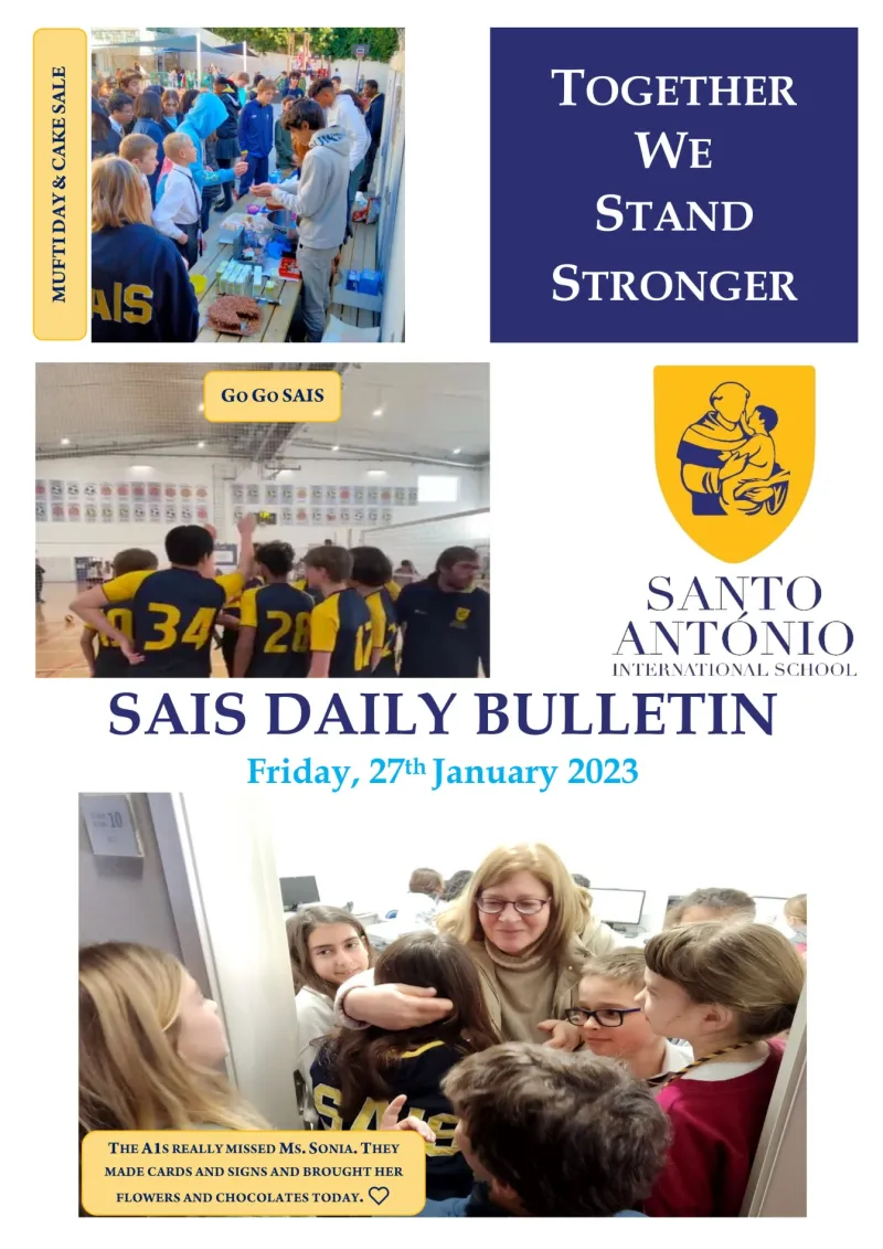 Daily bulletin 27th January  SAIS 2023