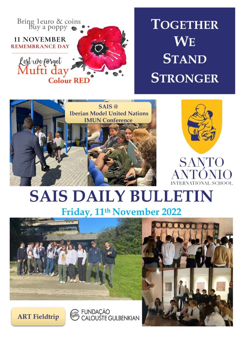 Daily bulletin 11th November Friday SAIS