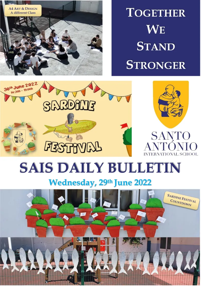 Daily bulletin 29th June Wednesday SAIS