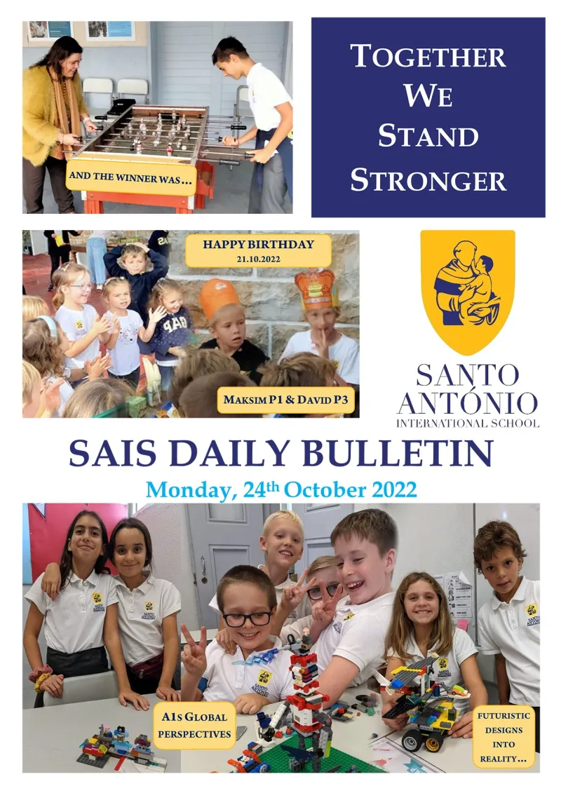 Daily bulletin 24 October Monday SAIS