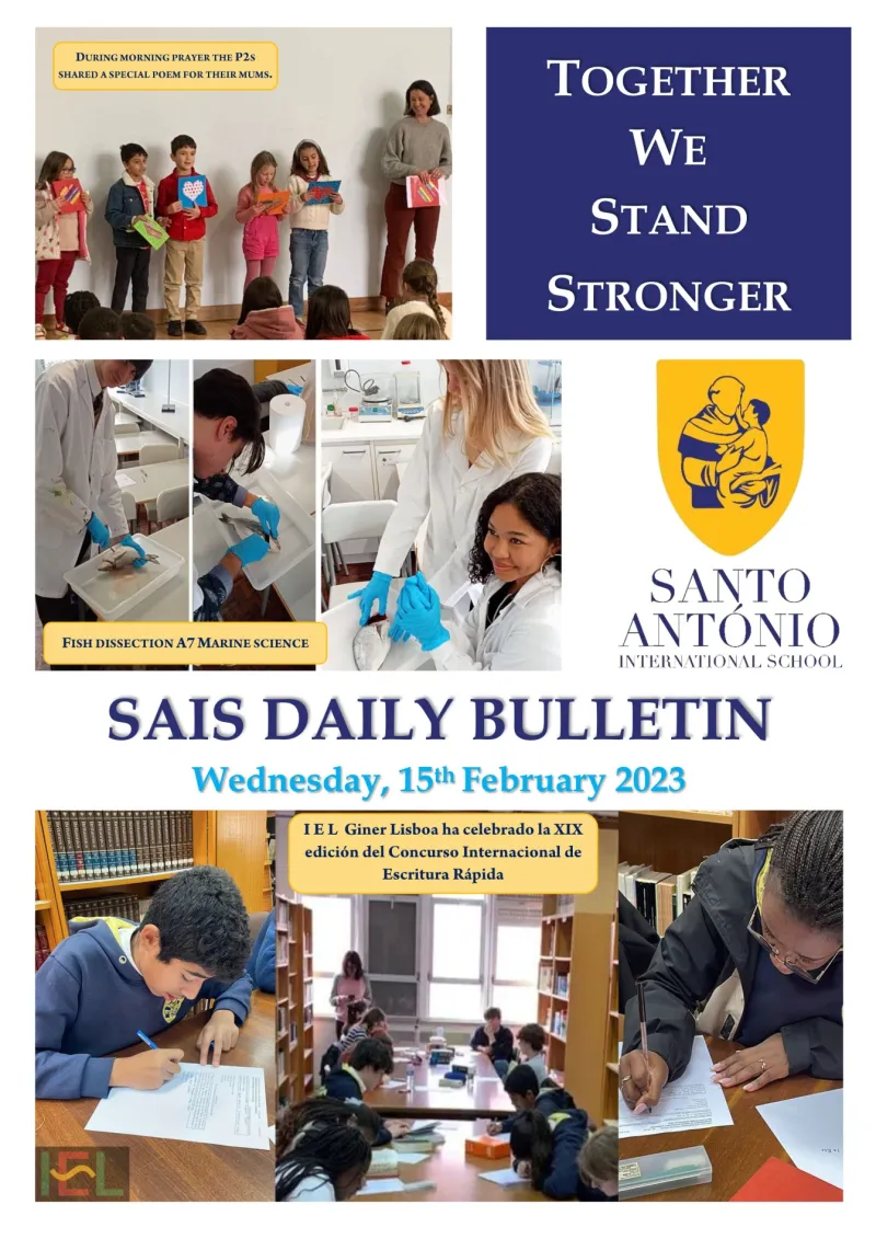 Daily bulletin 15th FEBRUARY SAIS